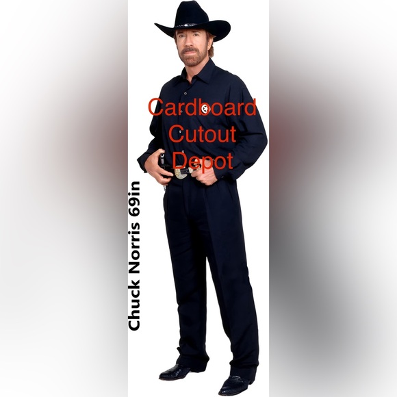 Chuck Norris Life Size Cardboard Cutout Free Shipping